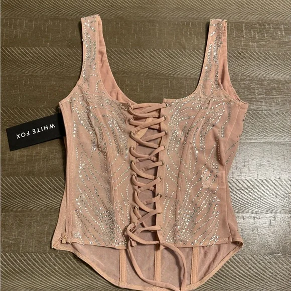 White Fox Boutique Corset Top - Brand New - Picture 4 of 4